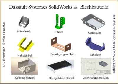 SolidWorks-Blechkonstruktion