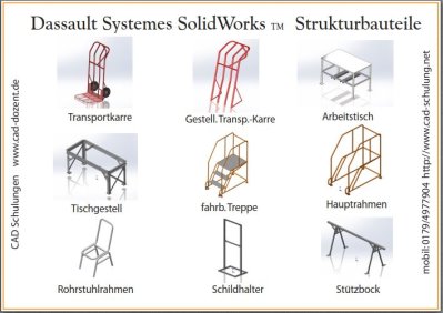 SolidWorks Strukturbauteile